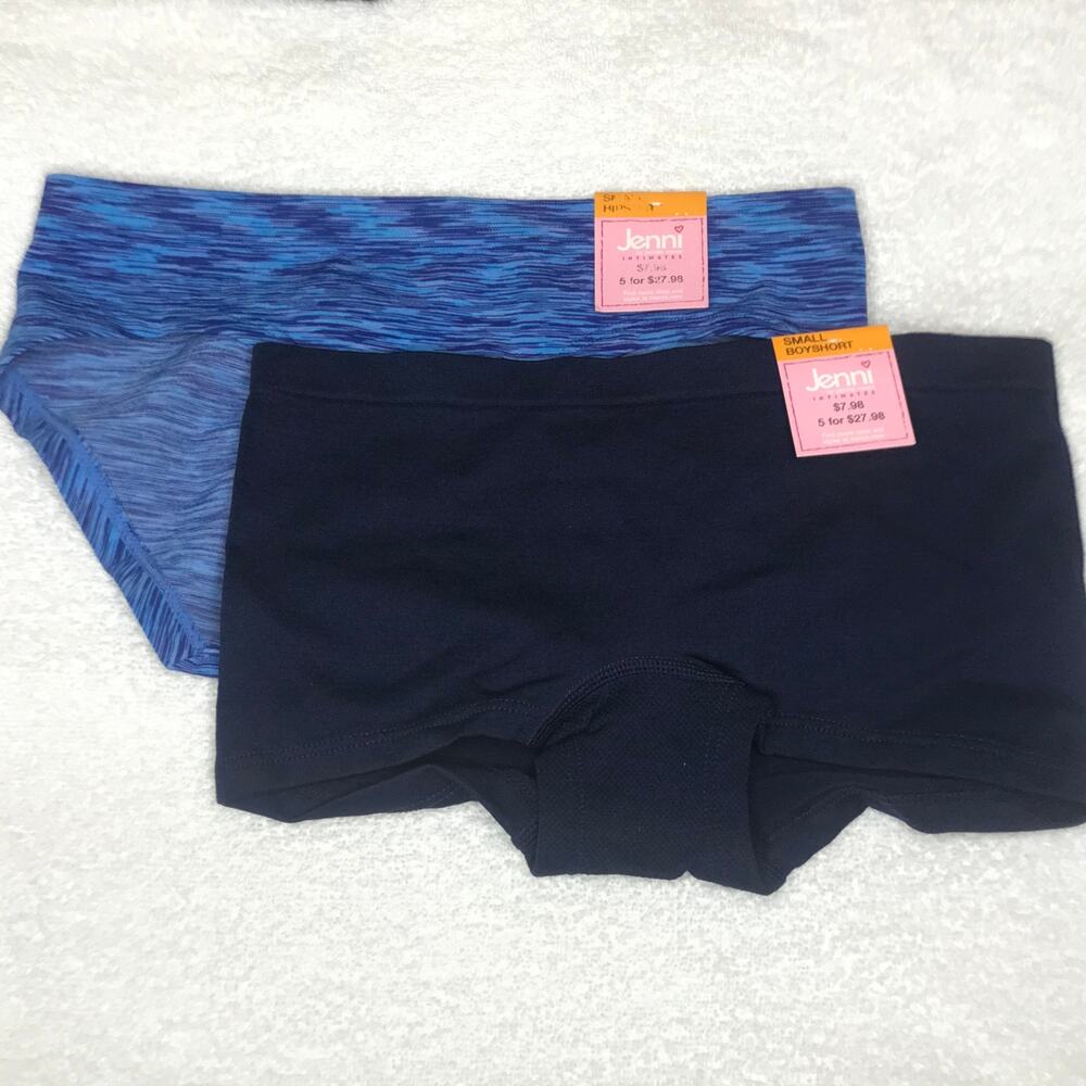 Jenni by Jennifer Moore Underwear Boyshort  & Hipster Panties 2 PAIR Small NWT